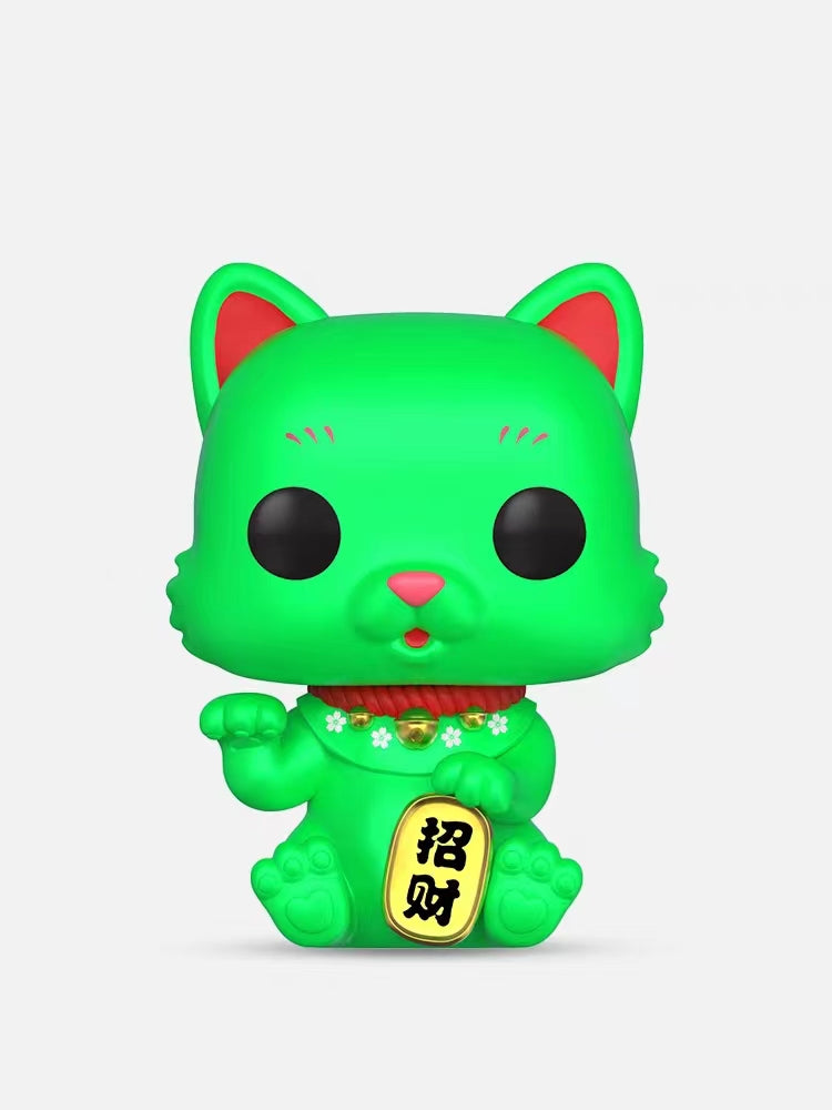 Funko POP! Asia Exclusive 2023: Lucky #190 - Lucky Cat (jewel green, Red,  Rose Red, Silver, Flocked) Limited Edition