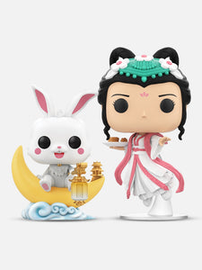 Status: In stock  Brand: Funko POP  Series Name: Funko POP! Asia: Chinese Storybook Classics #159 + #196 - Moon Rabbit + Chang Enu (2 pack)  China Exclusive Edition Material: PVC, Paper
