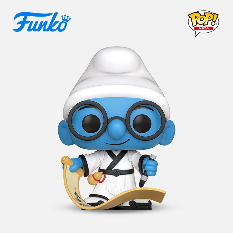 Funko POP! Asia: THE SMURFS. #208 Brainy Smurf, #209 Hefty Smurf, #207 Smurfette, #210 Gargamel & Azrael, #206 Papa Smurf