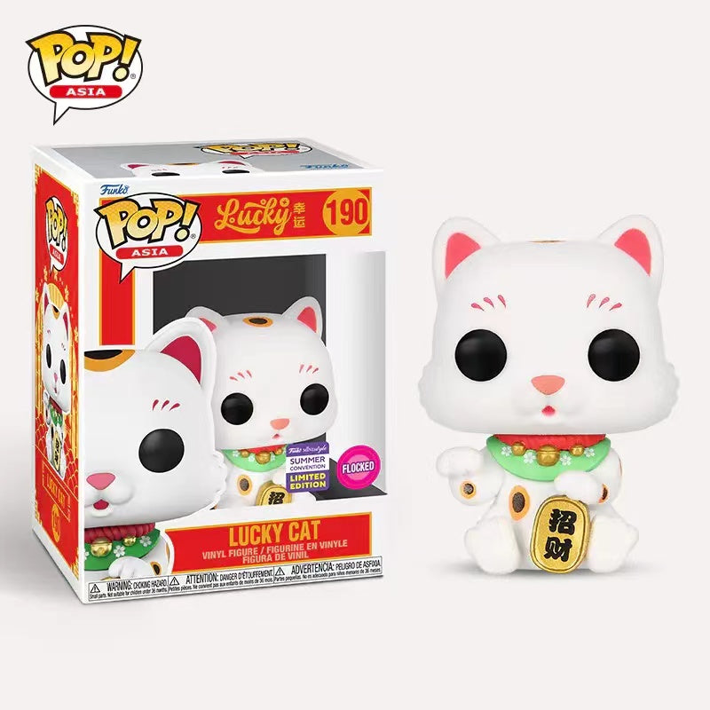 Lucky #190 - Lucky Cat(FLOCKED) SDCC Limited Edition 植绒幸运招财猫 #73671