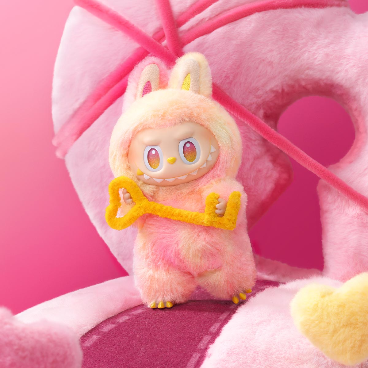 the monsters labubu big into energy names loyalty series vinyl plush pendant blind box  plush details popmart