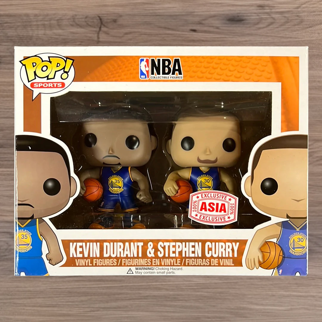 Funko POP Sports NBA Kevin Durant & Stephen Curry 2-Pack Asia Exclusive